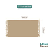Hand Woven Premium Fringe Layer Knitted Layer L024 | Caramel